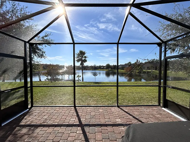 Screen enclosure bronze - Ormond Beach, Florida